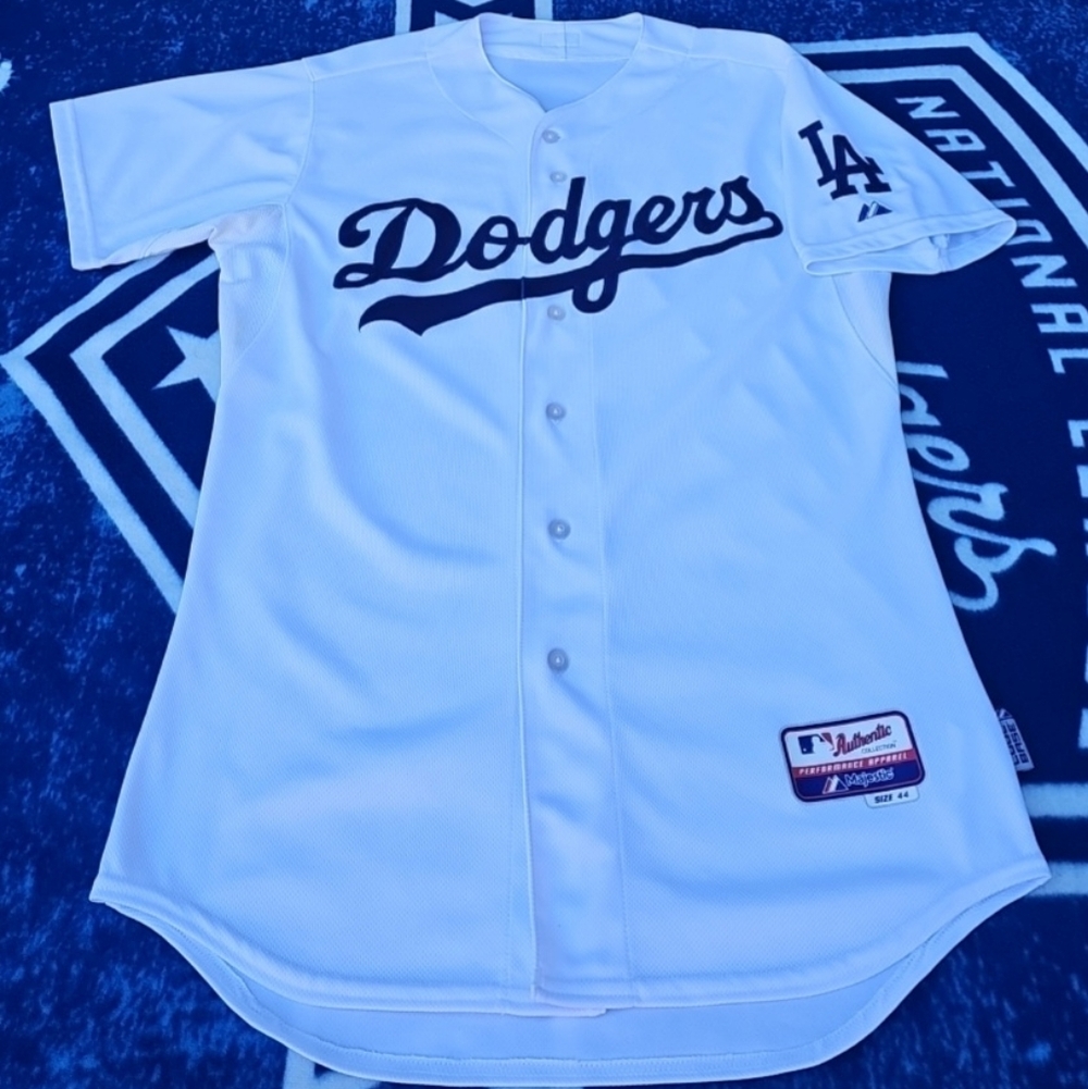 Authentic Majestic Los Angeles Dodgers On-Field Cool Base Home Jersey Size 44